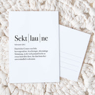 Sektlaune - Postkarte