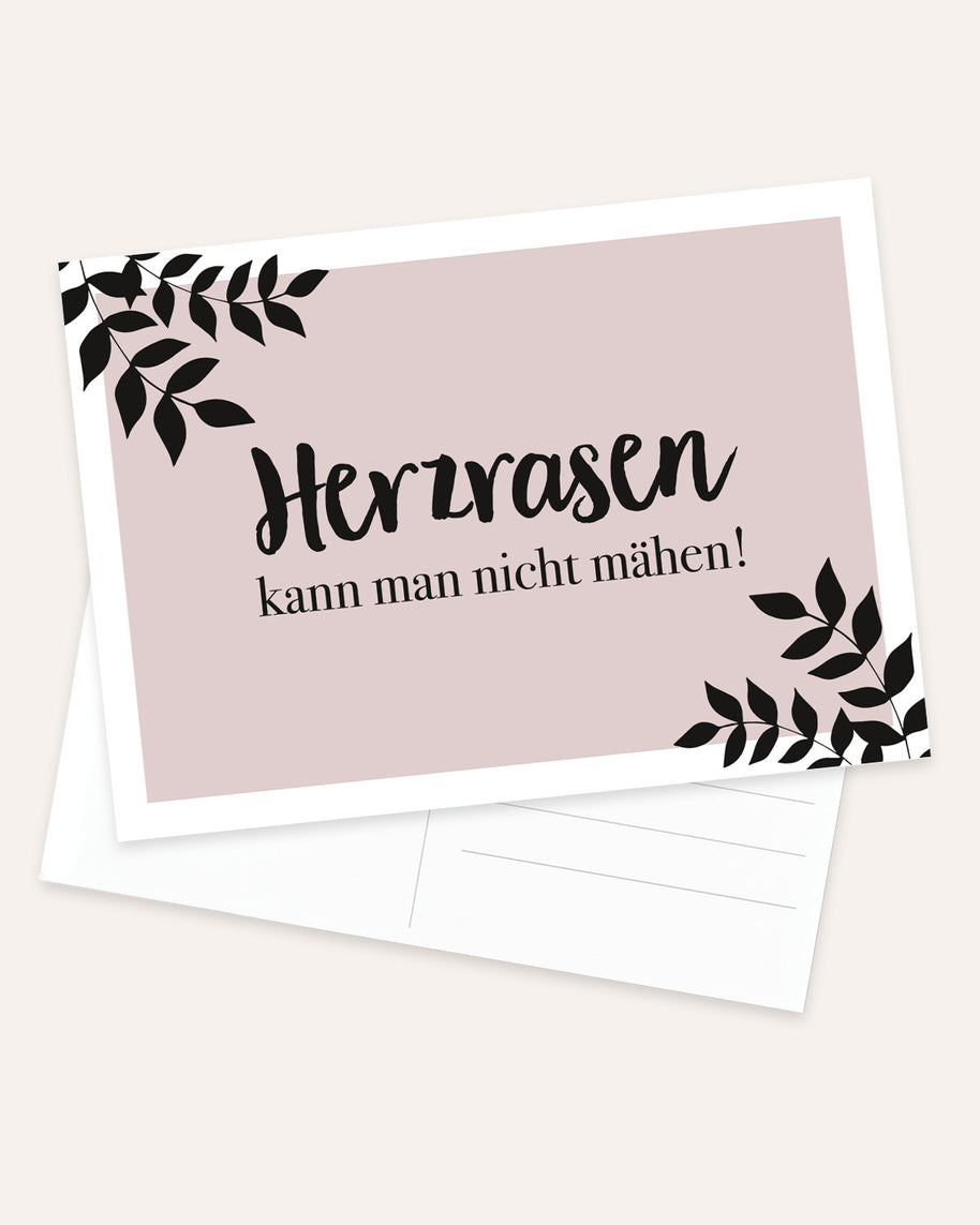 Herzrasen - Postkarte