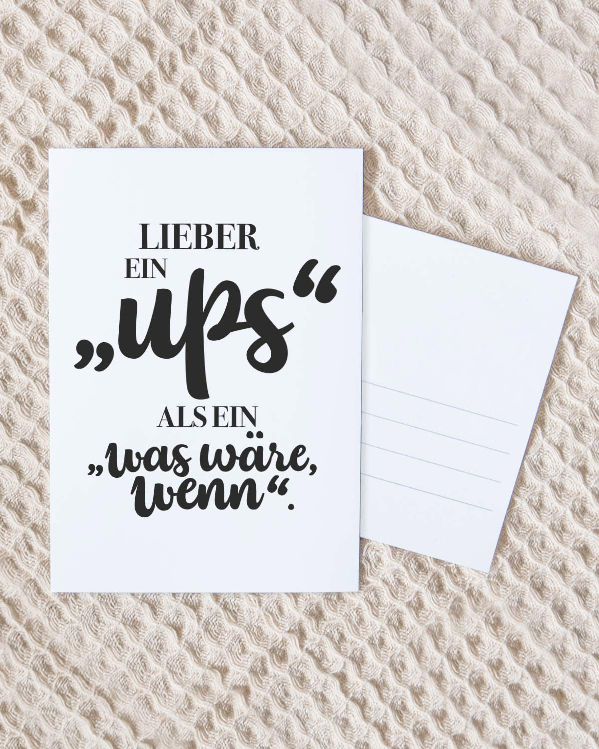 Lieber ein Ups - Postkarte Postkarte Lieblingsmensch®