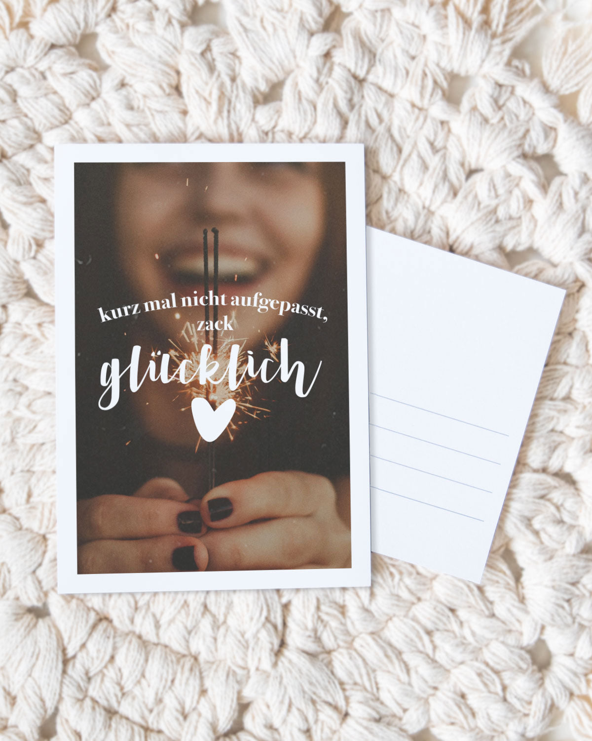 Zack glücklich - Postkarte Postkarte Lieblingsmensch®