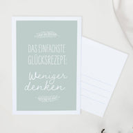 Das Glücksrezept - Postkarte
