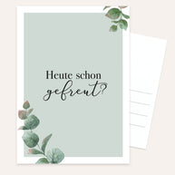 Heute schon gefreut? - Postkarte