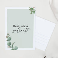 Heute schon gefreut? - Postkarte