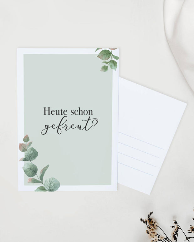 Heute schon gefreut? - Postkarte
