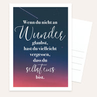 Wunder - Postkarte