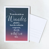Wunder - Postkarte