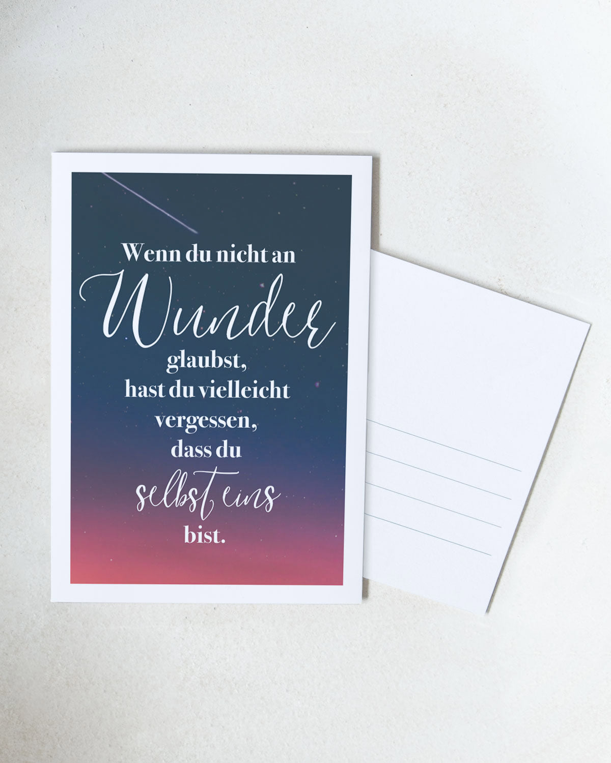 Wunder - Postkarte Postkarte Lieblingsmensch®