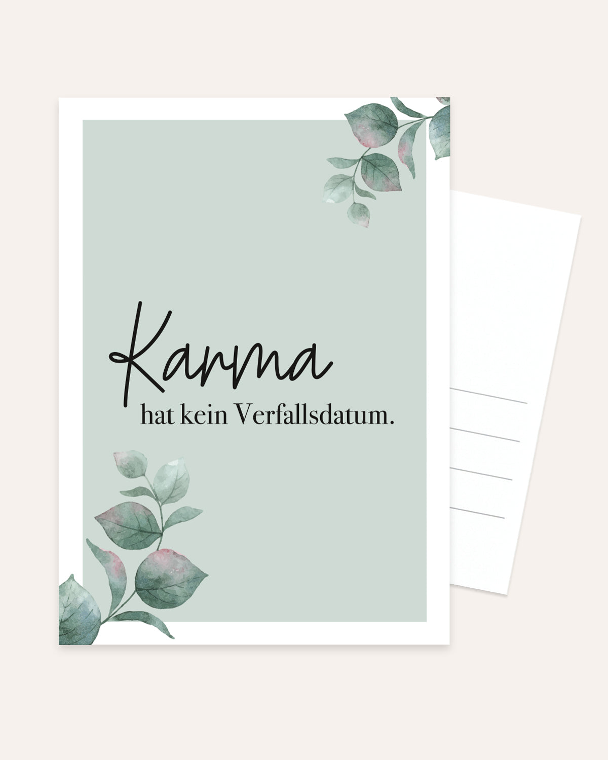 Karma - Postkarte Postkarte Lieblingsmensch®