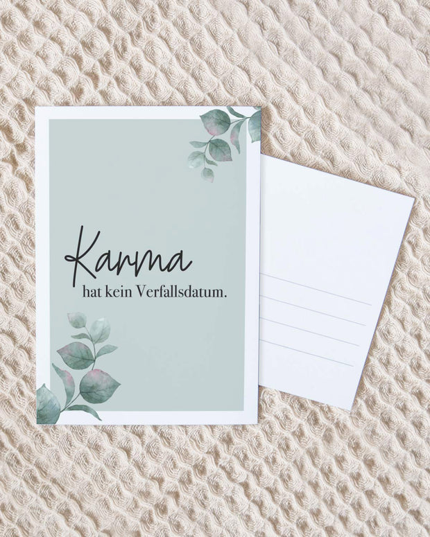 Karma - Postkarte Postkarte Lieblingsmensch®