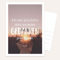 Gedanken - Postkarte