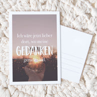 Gedanken - Postkarte