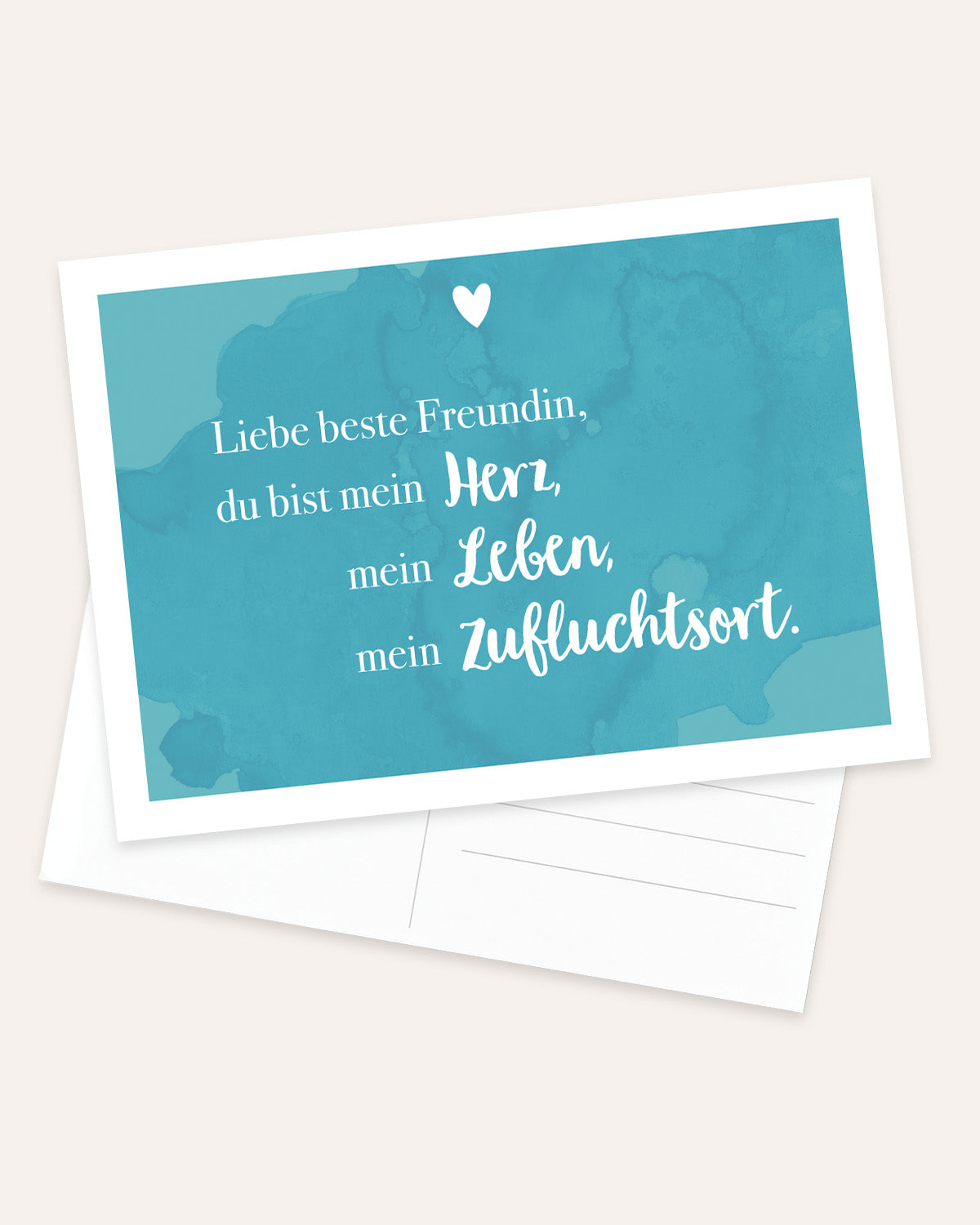 Beste Freundin - Postkarte Postkarte Lieblingsmensch®