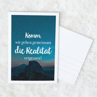 Realität vergessen - Postkarte