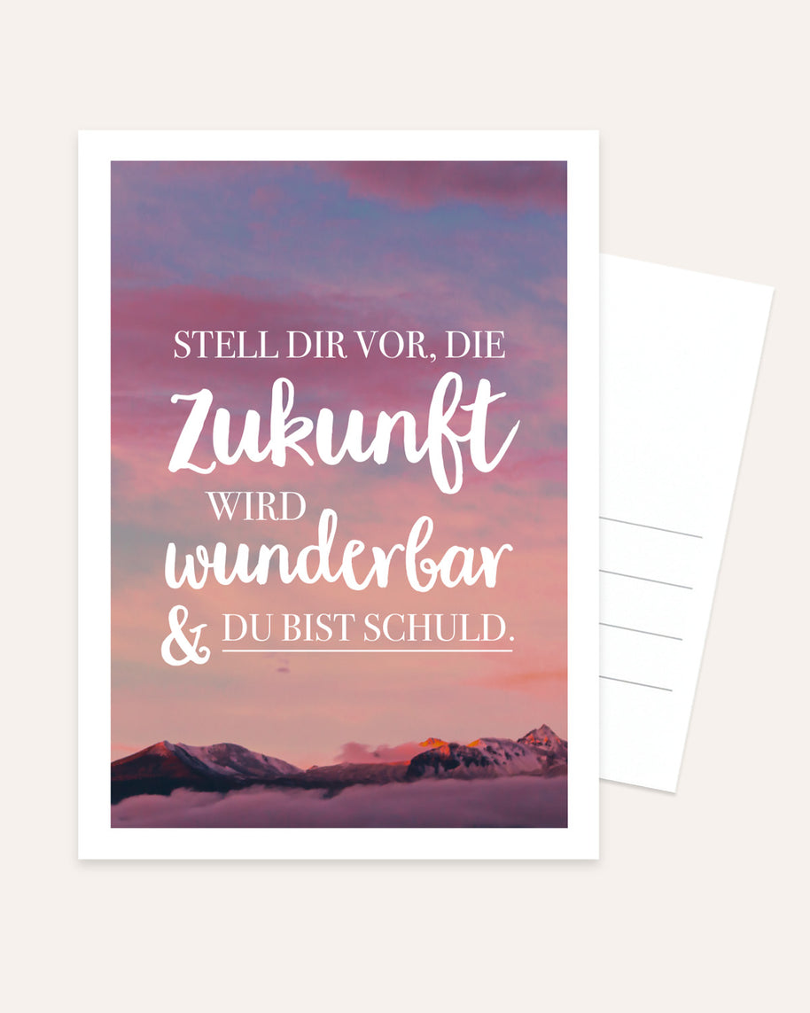 Zukunft - Postkarte