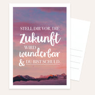 Zukunft - Postkarte