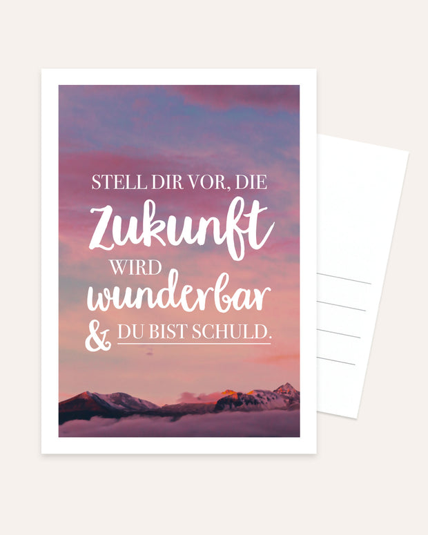 Zukunft - Postkarte