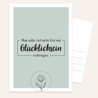 Glücklichsein - Postkarte
