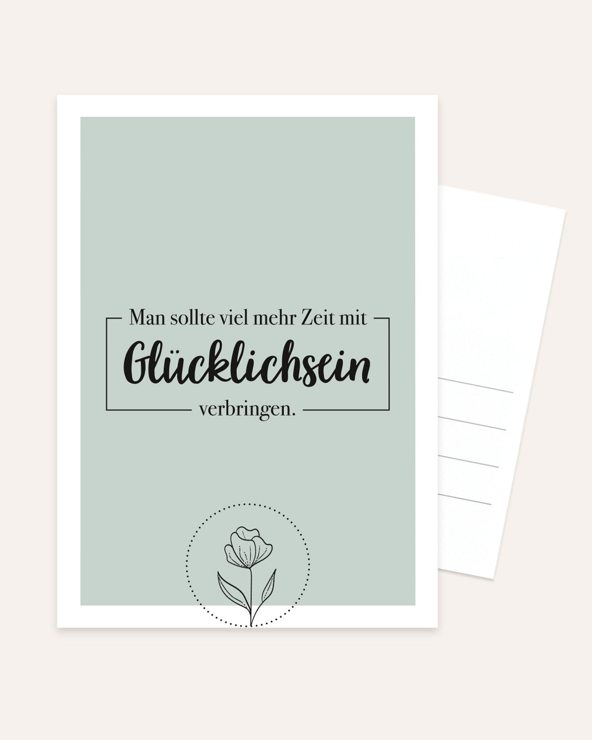 Glücklichsein - Postkarte Postkarte Lieblingsmensch®