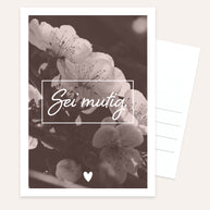 Sei mutig - Postkarte