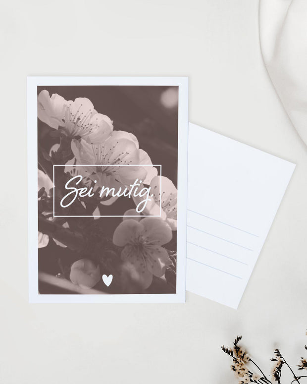 Sei mutig - Postkarte