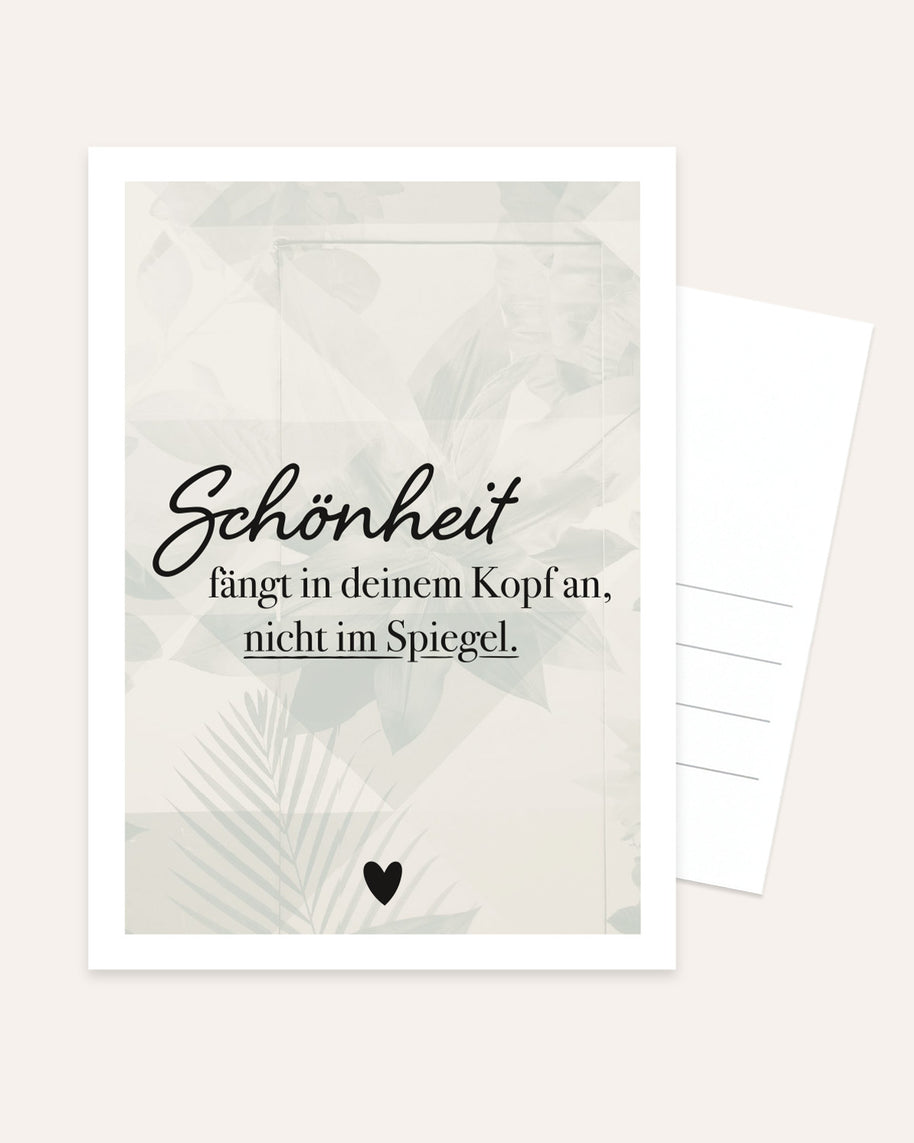 Schönheit - Postkarte