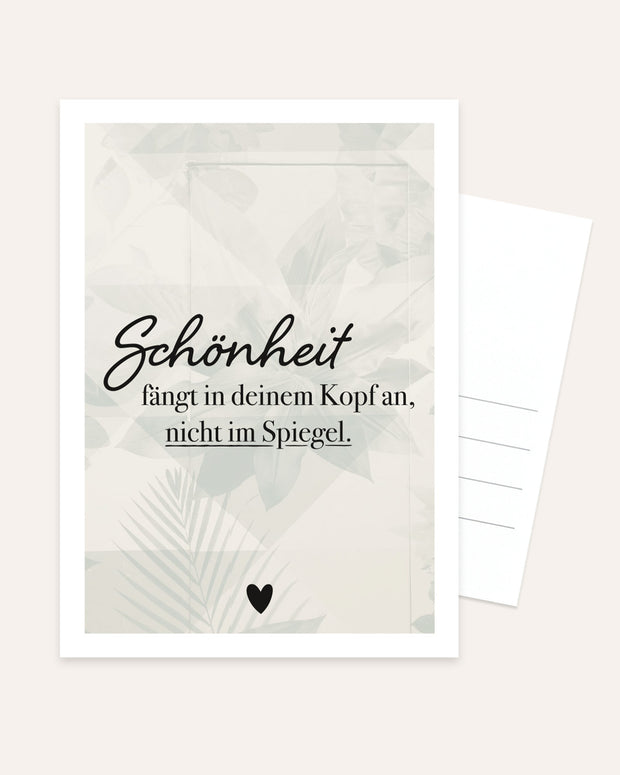 Schönheit - Postkarte