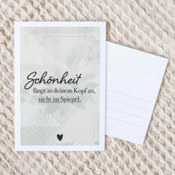 Schönheit - Postkarte