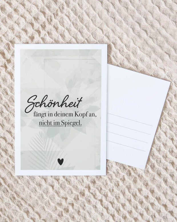 Schönheit - Postkarte