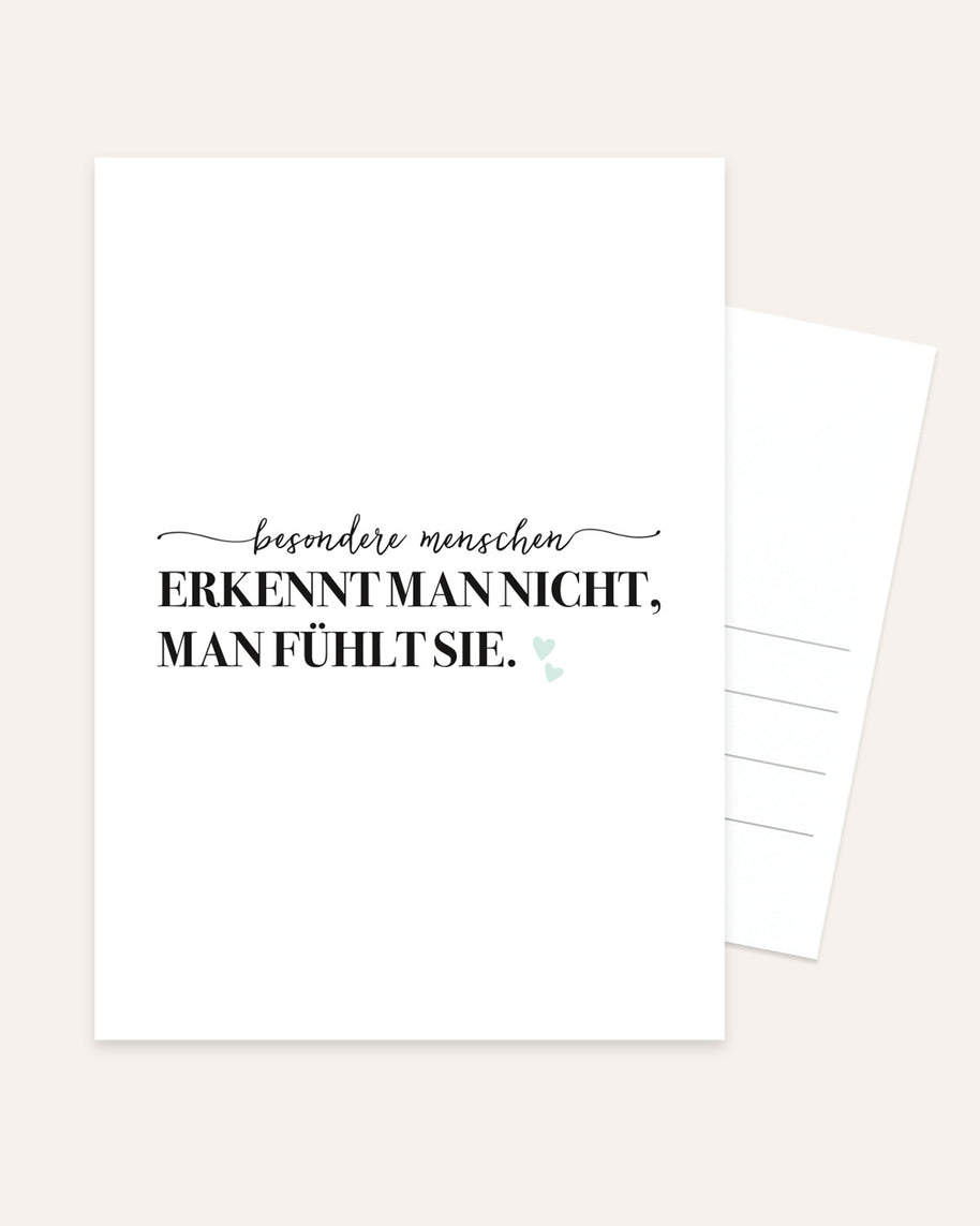 Besondere Menschen - Postkarte