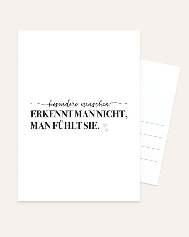 Besondere Menschen - Postkarte