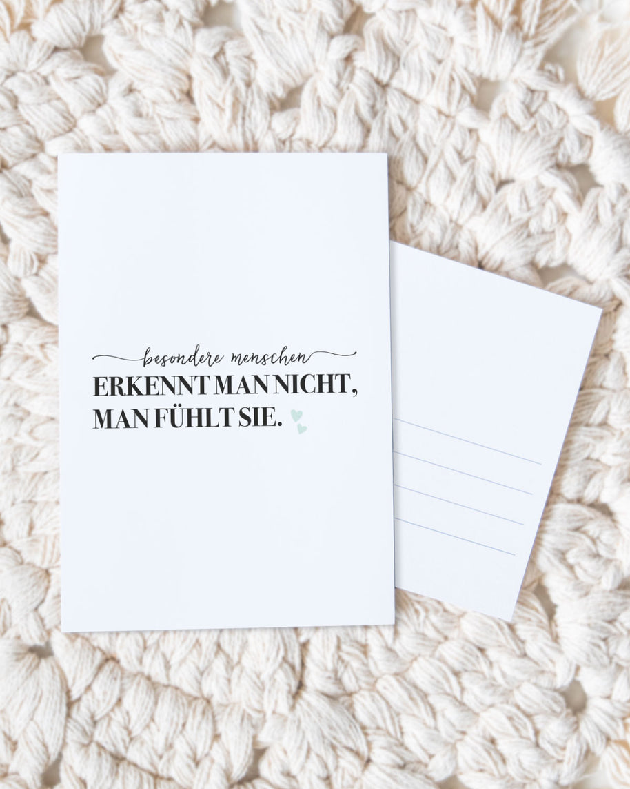 Besondere Menschen - Postkarte