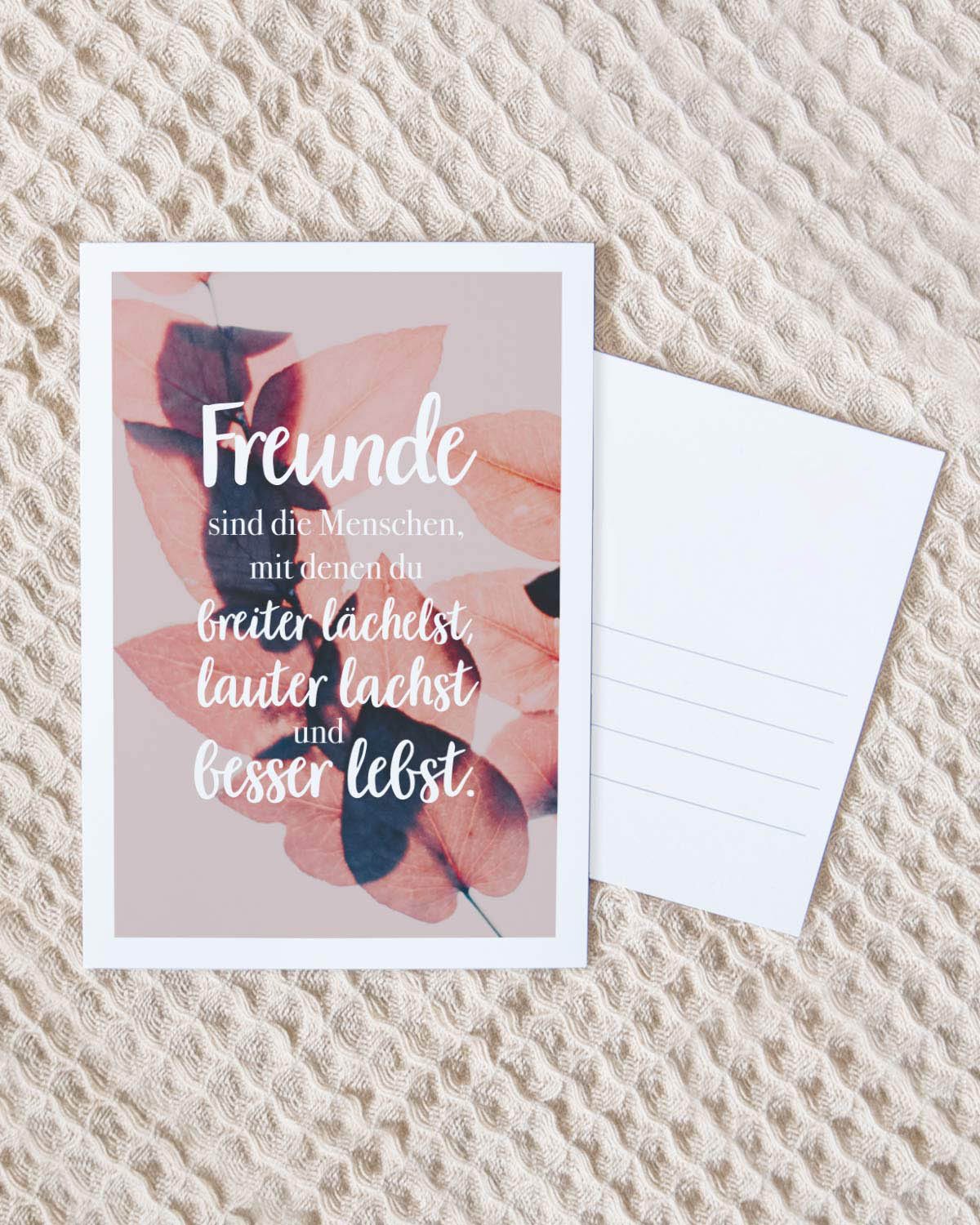 Freunde sind die Menschen - Postkarte Postkarte Lieblingsmensch®