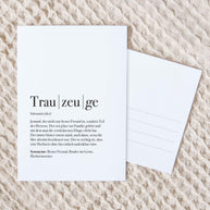 Trauzeuge - Postkarte