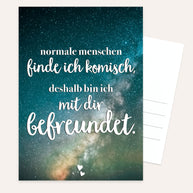 Normal ist komisch - Postkarte