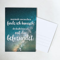 Normal ist komisch - Postkarte