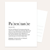 Patentante - Postkarte