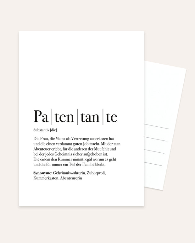 Patentante - Postkarte