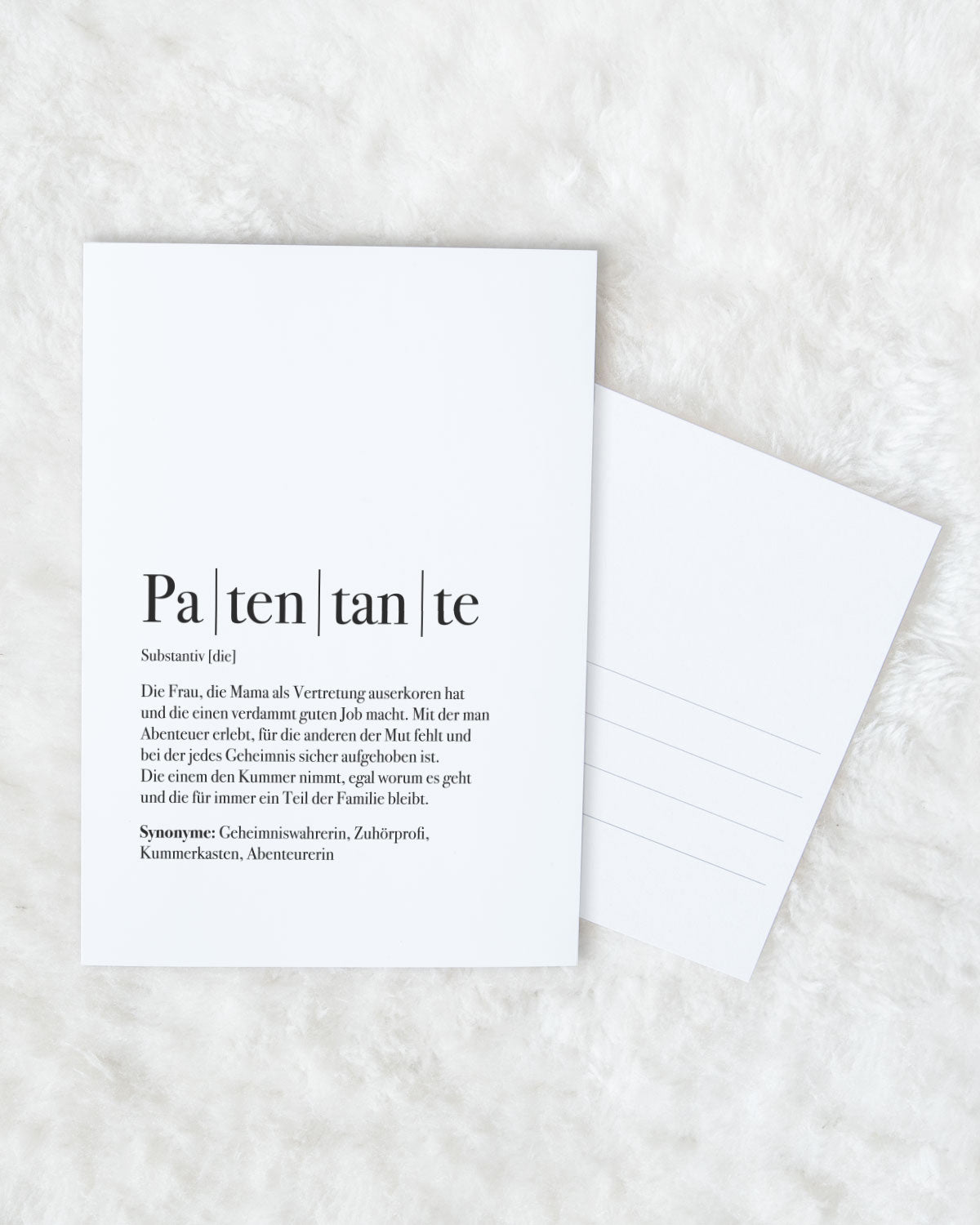 Patentante - Postkarte Postkarte Lieblingsmensch®