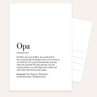 Opa - Postkarte