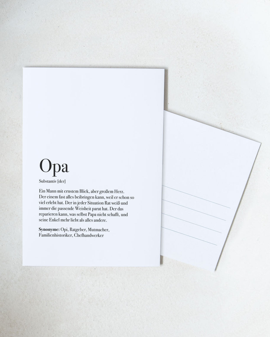 Opa - Postkarte