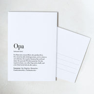 Opa - Postkarte