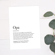 Opa - Postkarte