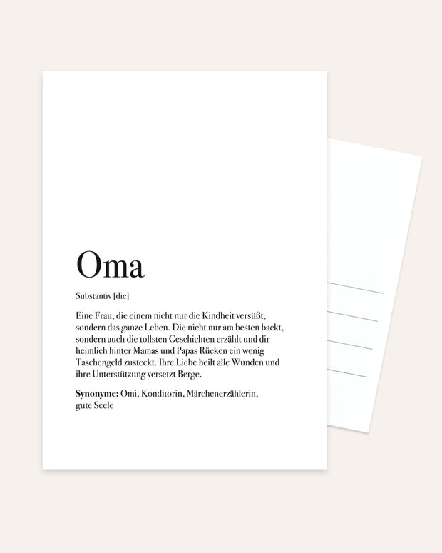 Oma - Postkarte Postkarte Lieblingsmensch®