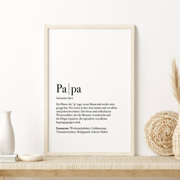 Motiv: Definition Papa - VS" Poster