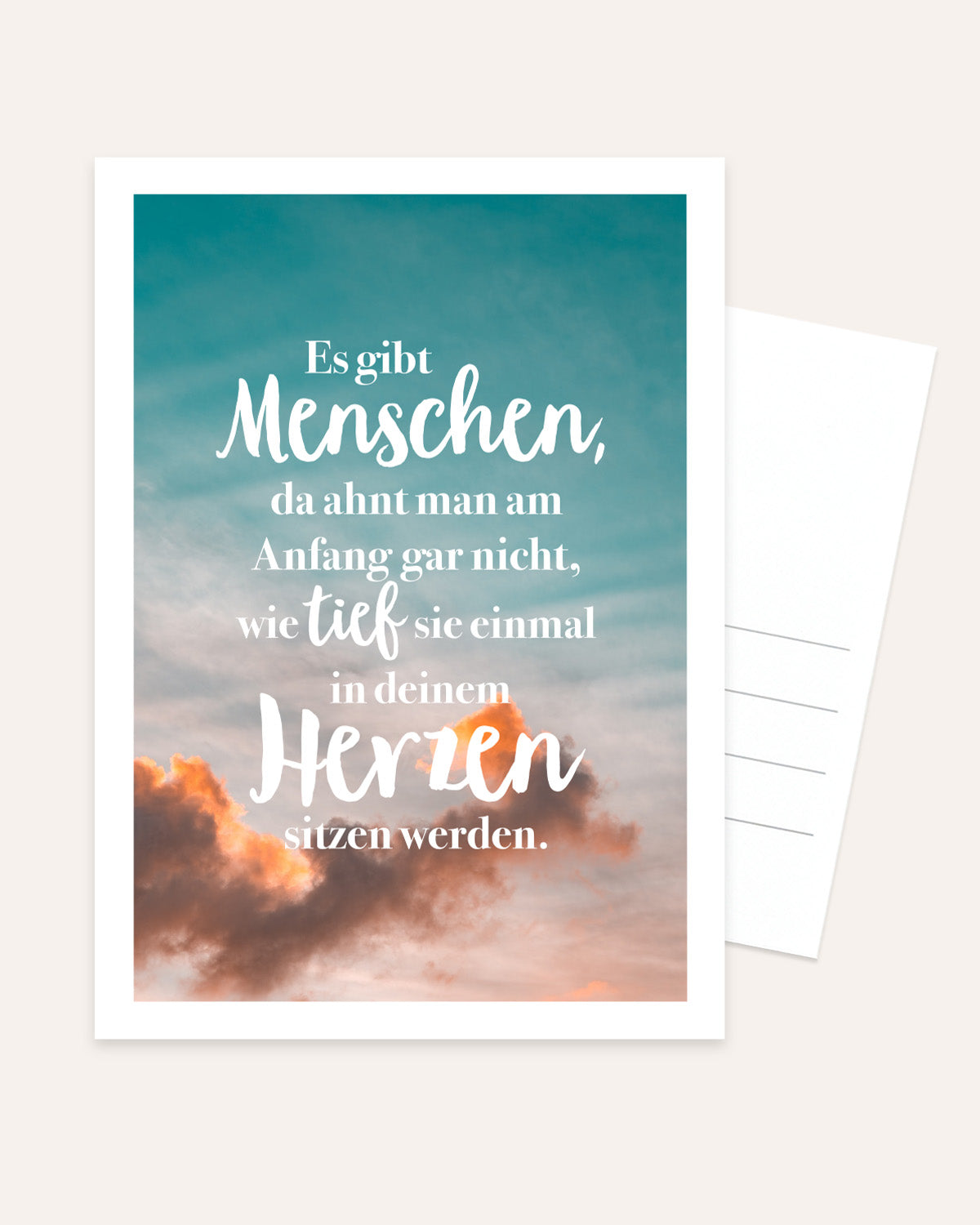 In deinem Herzen - Postkarte Postkarte Lieblingsmensch®