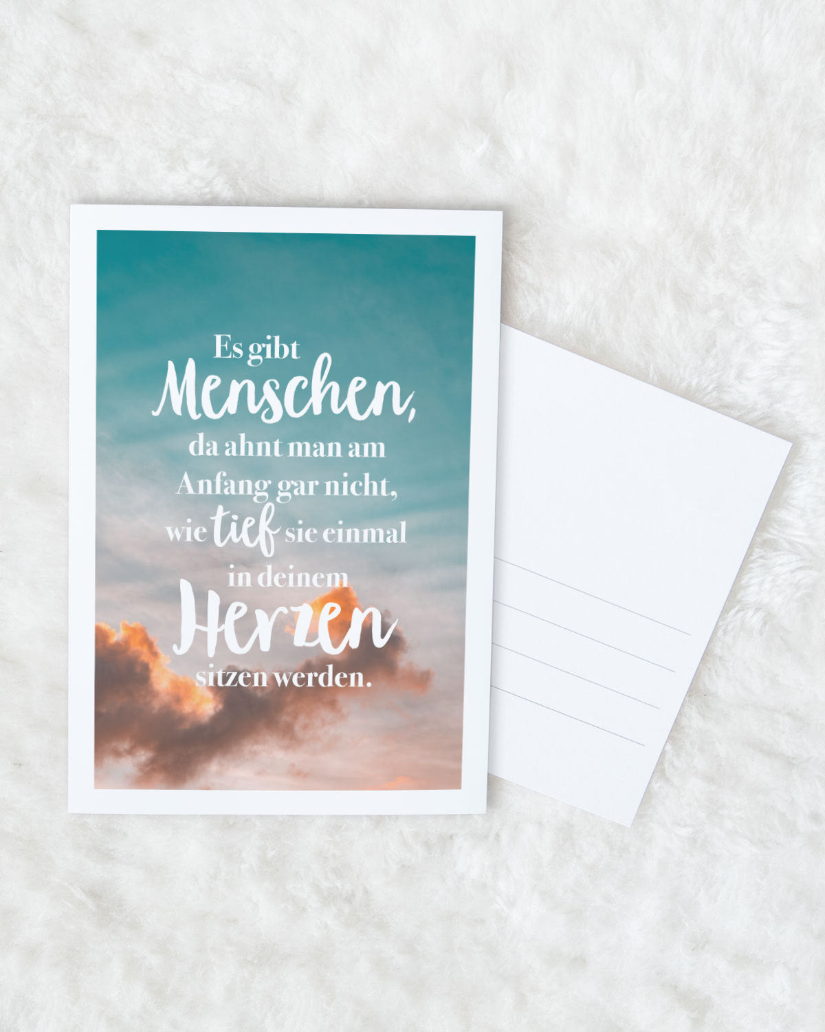 In deinem Herzen - Postkarte Postkarte Lieblingsmensch®