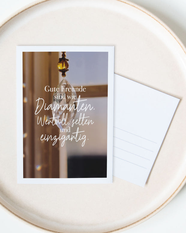 Diamanten - Postkarte Postkarte Lieblingsmensch®