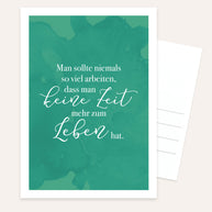 Zeit zum Leben - Postkarte