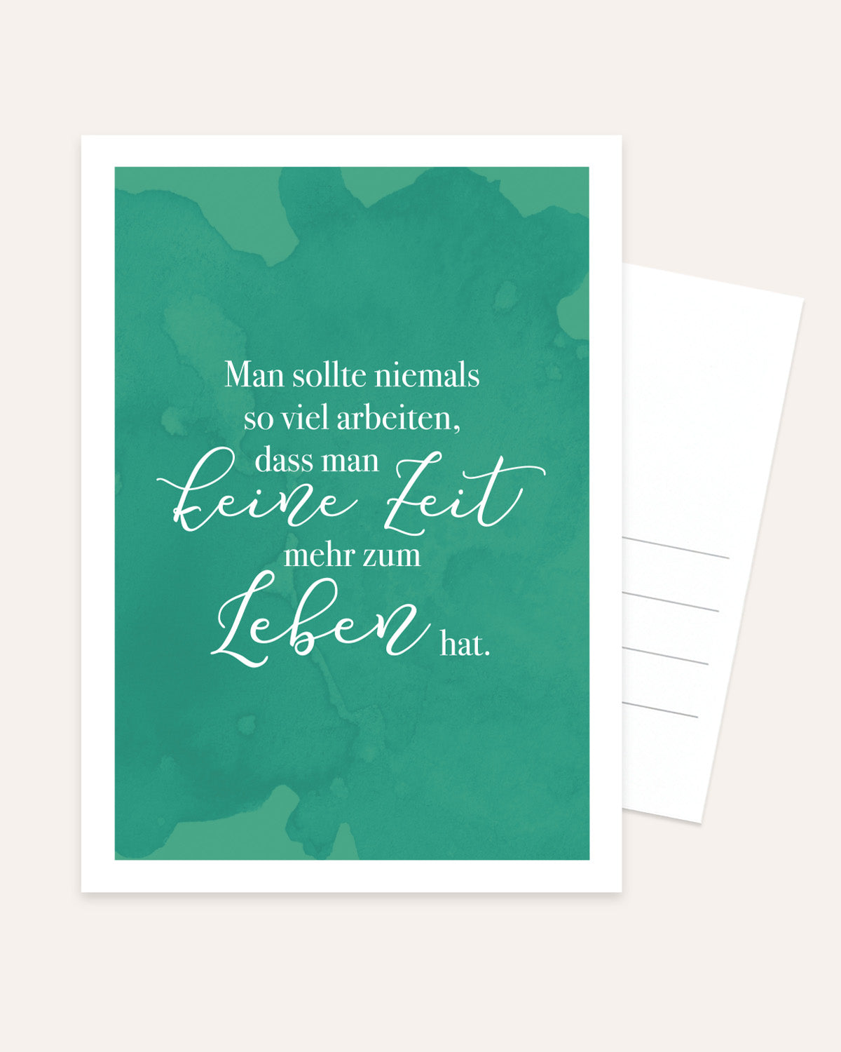 Zeit zum Leben - Postkarte Postkarte Lieblingsmensch®