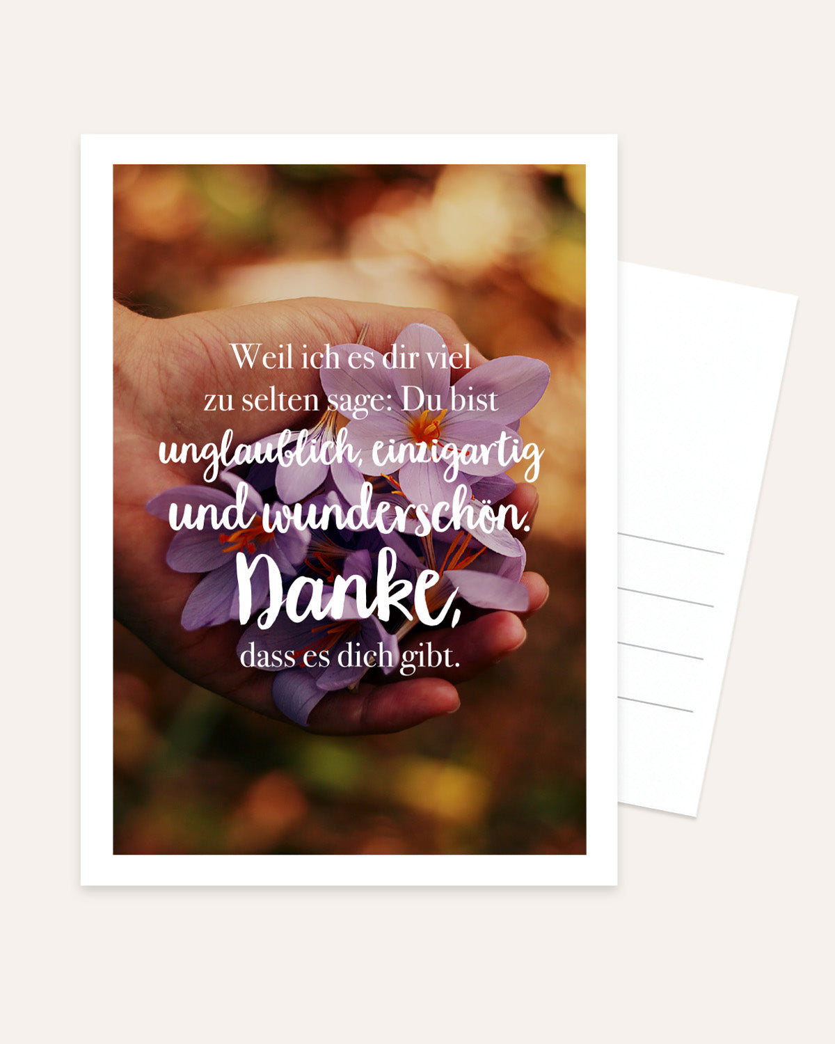Danke - Postkarte Postkarte Lieblingsmensch®